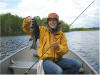 Fishing from Ruffed Grouse Lodge - fishing hunting snowmobiling resort accommodations phillips wisconsin
